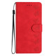 For Samsung Galaxy S24+ 5G Seven Butterflies Embossed Leather Phone Case(Red)