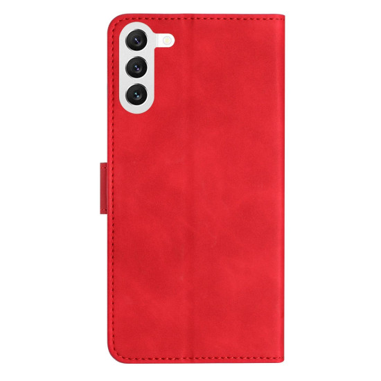 For Samsung Galaxy S24+ 5G Seven Butterflies Embossed Leather Phone Case(Red)