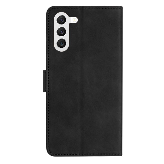 For Samsung Galaxy S24+ 5G Seven Butterflies Embossed Leather Phone Case(Black)