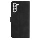 For Samsung Galaxy S24+ 5G Seven Butterflies Embossed Leather Phone Case(Black)