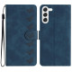 For Samsung Galaxy S24+ 5G Seven Butterflies Embossed Leather Phone Case(Blue)