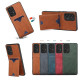 For Samsung Galaxy S24+ 5G Denior PU Back Cover Card Slot Holder Phone Case(Red)