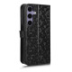 For Samsung Galaxy S24+ 5G Honeycomb Dot Texture Leather Phone Case(Black)