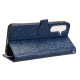 For Samsung Galaxy S24+ 5G Honeycomb Dot Texture Leather Phone Case(Blue)