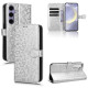 For Samsung Galaxy S24+ 5G Honeycomb Dot Texture Leather Phone Case(Silver)