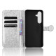 For Samsung Galaxy S24+ 5G Honeycomb Dot Texture Leather Phone Case(Silver)