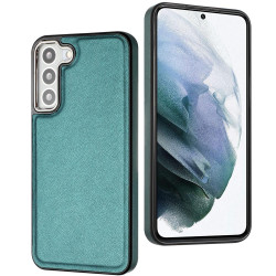 For Samsung Galaxy S23 Leather Texture Full Coverage Phone Case(Green)