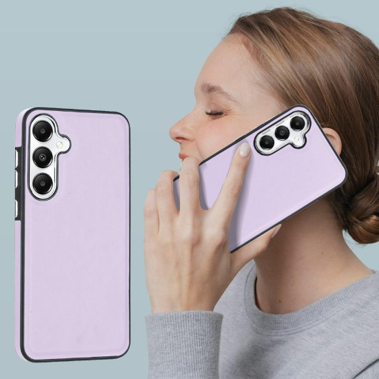For Samsung Galaxy S24+ 5G Leather Texture Full Coverage Phone Case(Purple)