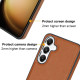 For Samsung Galaxy S24+ 5G Leather Texture Full Coverage Phone Case(Brown)