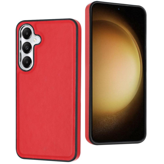 For Samsung Galaxy S24+ 5G Leather Texture Full Coverage Phone Case(Red)