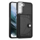 For Samsung Galaxy S23+ Shockproof Leather Phone Case with Card Holder(Black)