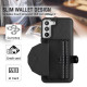 For Samsung Galaxy S23+ Shockproof Leather Phone Case with Card Holder(Black)
