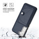For Samsung Galaxy S23+ Shockproof Leather Phone Case with Card Holder(Blue)