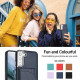 For Samsung Galaxy S23+ Shockproof Leather Phone Case with Card Holder(Blue)