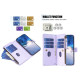 For Samsung Galaxy S24+ 5G 9 Card Slots Zipper Wallet Leather Flip Phone Case(Light Purple)