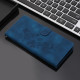 For Samsung Galaxy S24+ 5G Flower Butterfly Embossing Pattern Leather Phone Case(Blue)