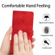 For Samsung Galaxy S24+ 5G Flower Butterfly Embossing Pattern Leather Phone Case(Red)