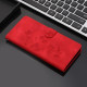 For Samsung Galaxy S24+ 5G Flower Butterfly Embossing Pattern Leather Phone Case(Red)