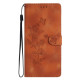For Samsung Galaxy S24+ 5G Flower Butterfly Embossing Pattern Leather Phone Case(Brown)