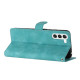 For Samsung Galaxy S24+ 5G Flower Butterfly Embossing Pattern Leather Phone Case(Sky Blue)