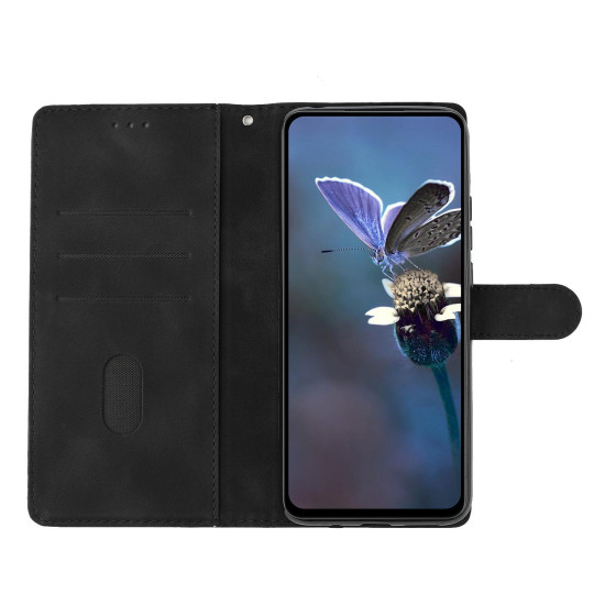 For Samsung Galaxy S24+ 5G Flower Butterfly Embossing Pattern Leather Phone Case(Black)
