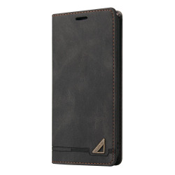 For Samsung Galaxy S24+ 5G Skin Feel Anti-theft Brush Horizontal Flip Leather Case with Holder(Black)