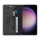 For Samsung Galaxy S24+ 5G Skin Feel Anti-theft Brush Horizontal Flip Leather Case with Holder(Black)