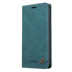 For Samsung Galaxy S24+ 5G Skin Feel Anti-theft Brush Horizontal Flip Leather Case with Holder(Blue)