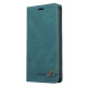 For Samsung Galaxy S24+ 5G Skin Feel Anti-theft Brush Horizontal Flip Leather Case with Holder(Blue)