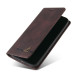 For Samsung Galaxy S24+ 5G Skin Feel Anti-theft Brush Horizontal Flip Leather Case with Holder(Brown)