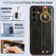 For Samsung Galaxy S24+ 5G Wristband Leather Back Phone Case(Black)