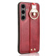 For Samsung Galaxy S24+ 5G Wristband Leather Back Phone Case(Red)