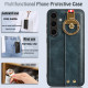 For Samsung Galaxy S24+ 5G Wristband Leather Back Phone Case(Blue)