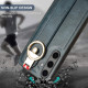 For Samsung Galaxy S24+ 5G Wristband Leather Back Phone Case(Blue)