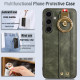 For Samsung Galaxy S24+ 5G Wristband Leather Back Phone Case(Green)
