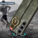 For Samsung Galaxy S24+ 5G Wristband Leather Back Phone Case(Green)
