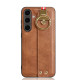For Samsung Galaxy S24+ 5G Wristband Leather Back Phone Case(Brown)