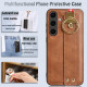 For Samsung Galaxy S24+ 5G Wristband Leather Back Phone Case(Brown)