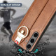 For Samsung Galaxy S24+ 5G Wristband Leather Back Phone Case(Brown)
