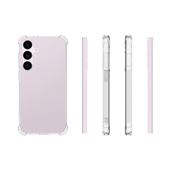 For Samsung Galaxy S24+ 5G Shockproof Non-slip Thickening TPU Phone Case(Transparent)