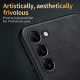 For Samsung Galaxy S24+ 5G SULADA Shockproof TPU Hybrid Handmade Leather Phone Case(Red)