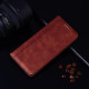 For Samsung Galaxy S24+ Frosted Business Magnetic Horizontal Flip PU Phone Case(Brown)