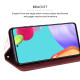 For Samsung Galaxy S24+ Frosted Business Magnetic Horizontal Flip PU Phone Case(Brown)