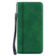 For Samsung Galaxy S24+ Frosted Business Magnetic Horizontal Flip PU Phone Case(Green)