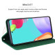 For Samsung Galaxy S24+ Frosted Business Magnetic Horizontal Flip PU Phone Case(Green)