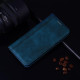 For Samsung Galaxy S24+ Frosted Business Magnetic Horizontal Flip PU Phone Case(Blue)
