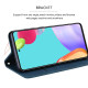 For Samsung Galaxy S24+ Frosted Business Magnetic Horizontal Flip PU Phone Case(Blue)