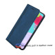 For Samsung Galaxy S24+ Frosted Business Magnetic Horizontal Flip PU Phone Case(Blue)