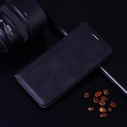 For Samsung Galaxy S24+ Frosted Business Magnetic Horizontal Flip PU Phone Case(Black)