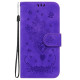 For Samsung Galaxy S24+ 5G Butterfly Rose Embossed Leather Phone Case(Purple)